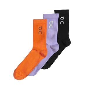 On Logo Sock 3-Pack Comet / Flame - achilles heel