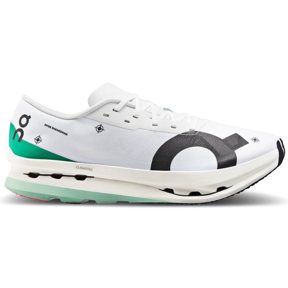 On Men's Cloudboom Echo 3 Undyed-White / Mint - achilles heel