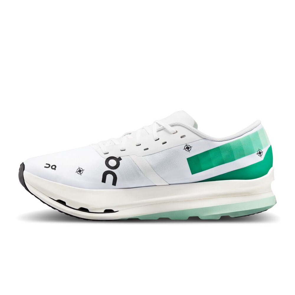 On Men's Cloudboom Echo 3 Undyed-White / Mint - achilles heel