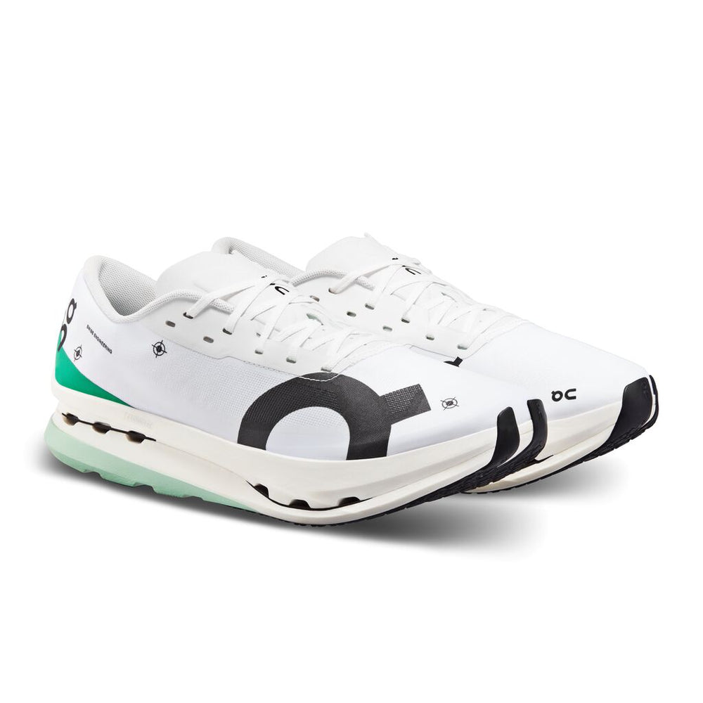 On Men's Cloudboom Echo 3 Undyed-White / Mint - achilles heel