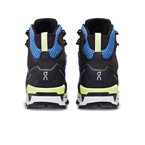 On Men's Cloudalpine Waterproof Walking Boots Cobalt / Limelight - achilles heel