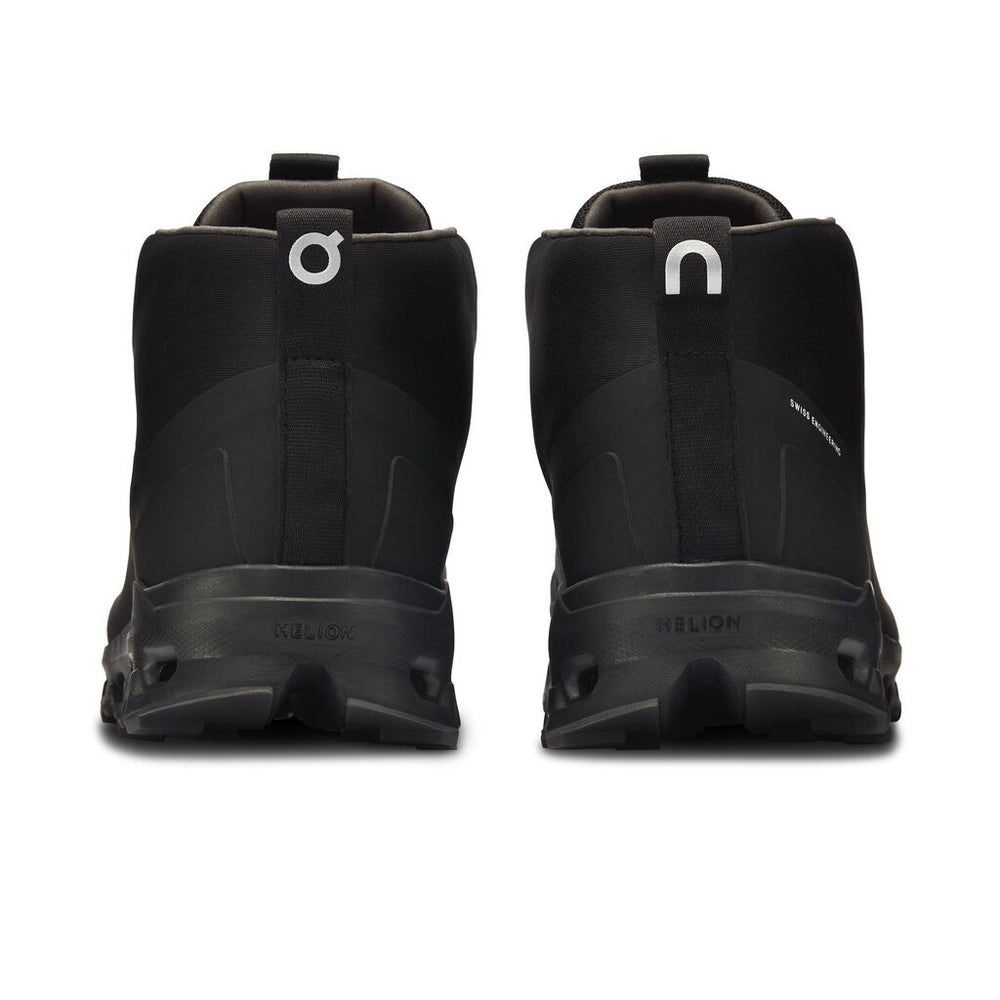 On Men's Cloudroam Waterproof Trail Walking Boots Black / Eclipse - achilles heel