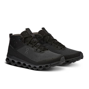 On Men's Cloudroam Waterproof Trail Walking Boots Black / Eclipse - achilles heel