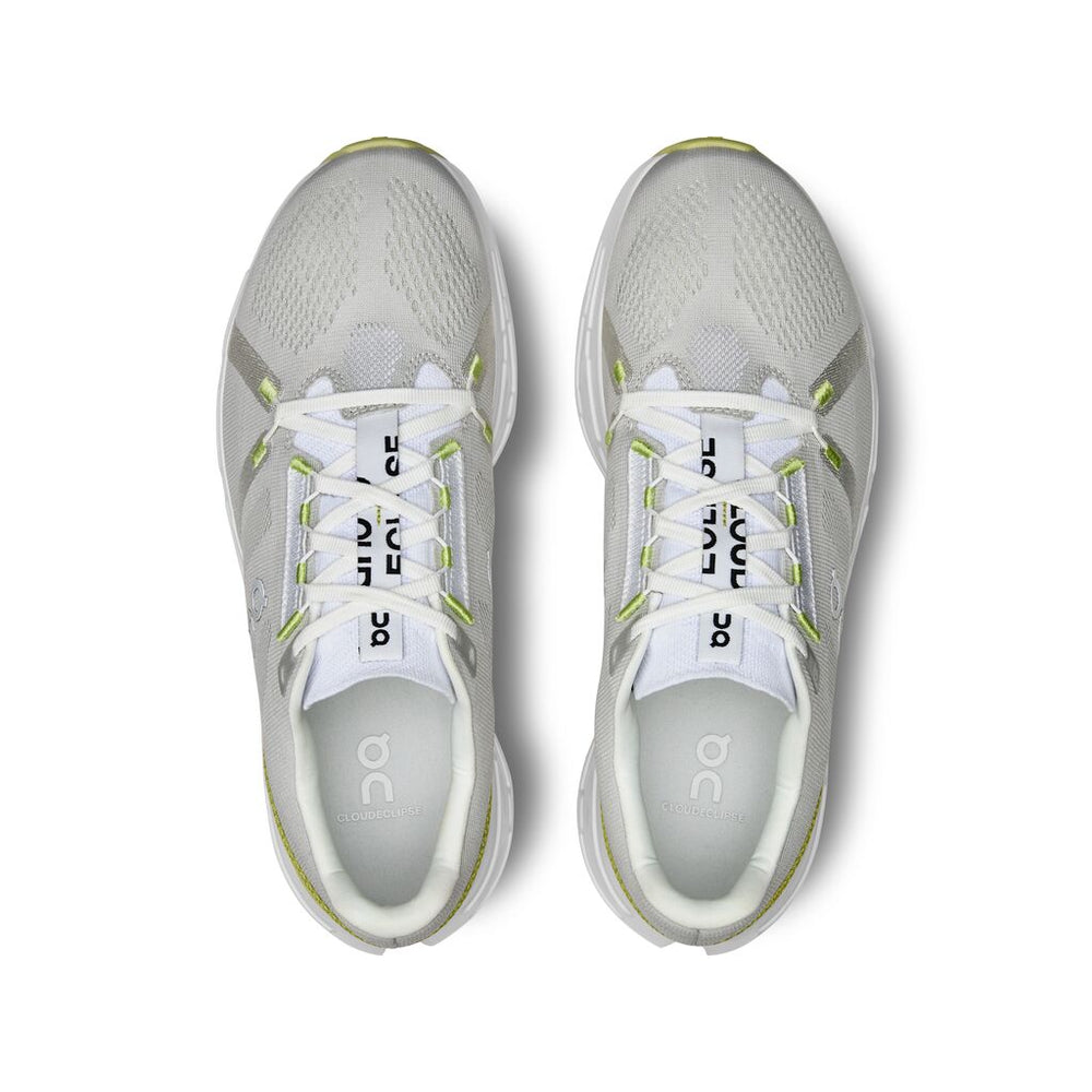 On Men's Cloudeclipse Running Shoes White / Sand - achilles heel