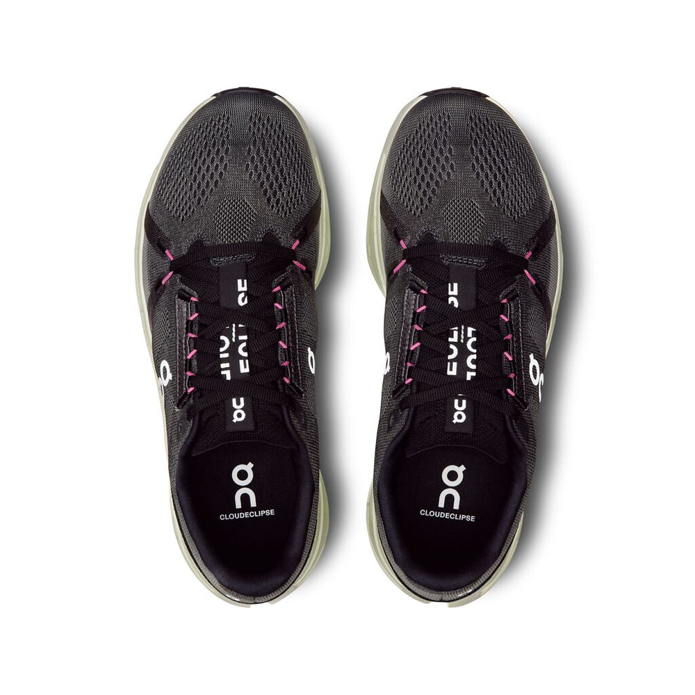 On Men's Cloudeclipse Running Shoes Rock / Lima - achilles heel