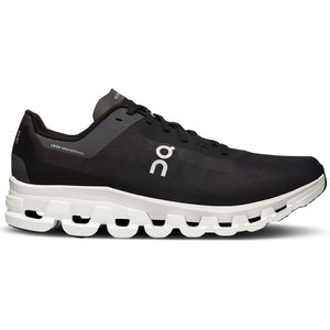 On Men's Cloudflow 4 Running Shoes Black / White - achilles heel