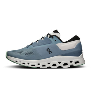 On Men's Cloudstratus 3 Running Shoes Wash / Metal - achilles heel