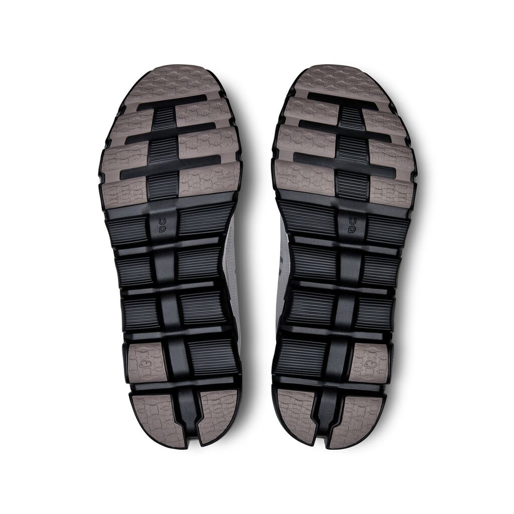 On Men's Cloudflow 4 DISTANCE Running Shoes White / Black - achilles heel