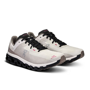 On Men's Cloudflow 4 DISTANCE Running Shoes White / Black - achilles heel