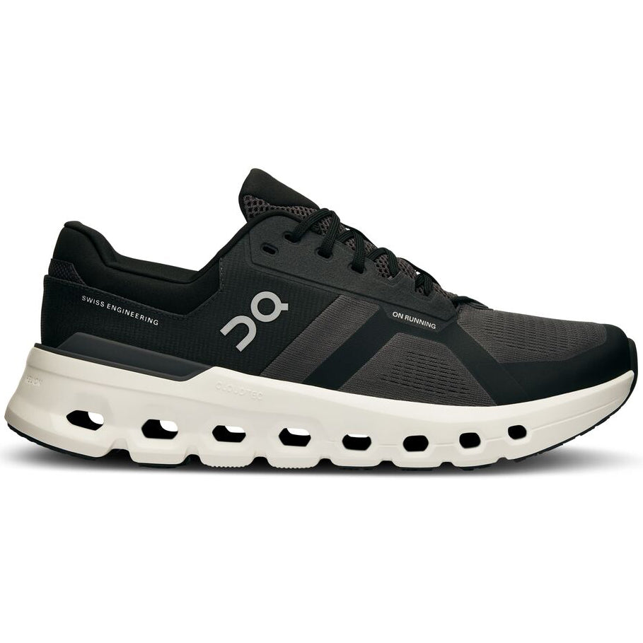 On Men's Cloudrunner 2 Running Shoes Eclipse / Black - achilles heel