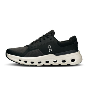 On Men's Cloudrunner 2 Wide Fit Running Shoes Eclipse / Black - achilles heel