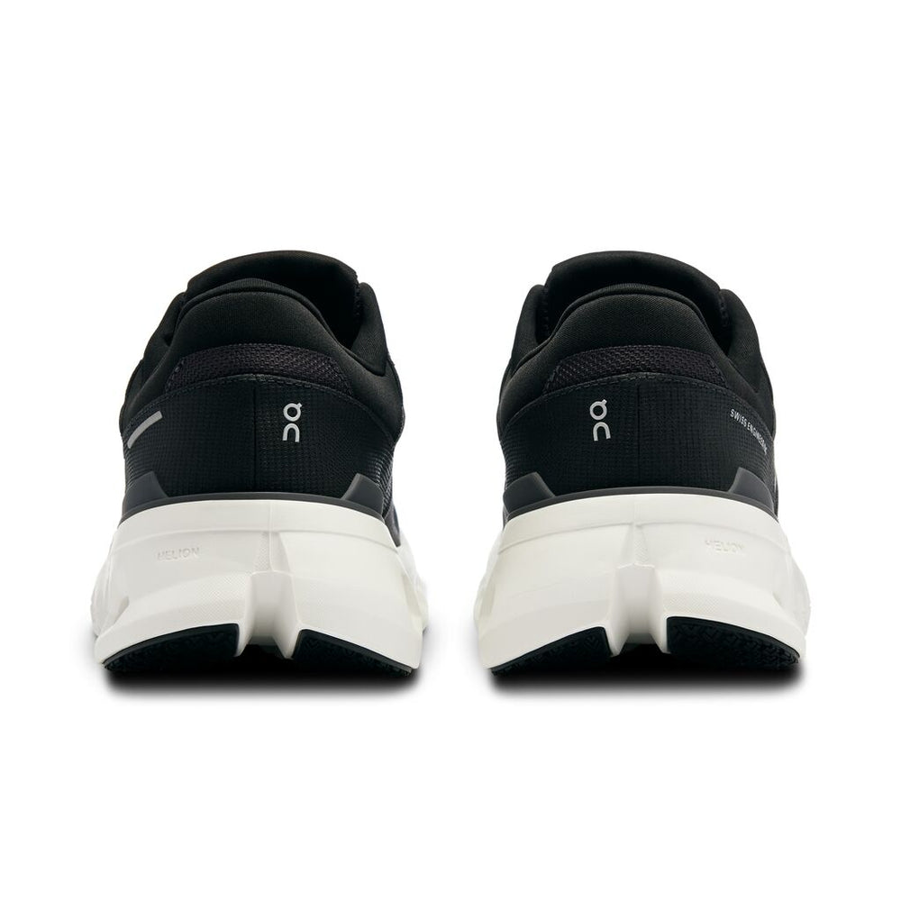 On Men's Cloudrunner 2 Wide Fit Running Shoes Eclipse / Black - achilles heel