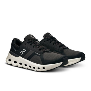 On Men's Cloudrunner 2 Wide Fit Running Shoes Eclipse / Black - achilles heel