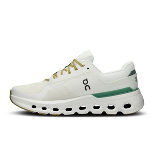On Men's Cloudrunner 2 Running Shoes Undyed / Green - achilles heel