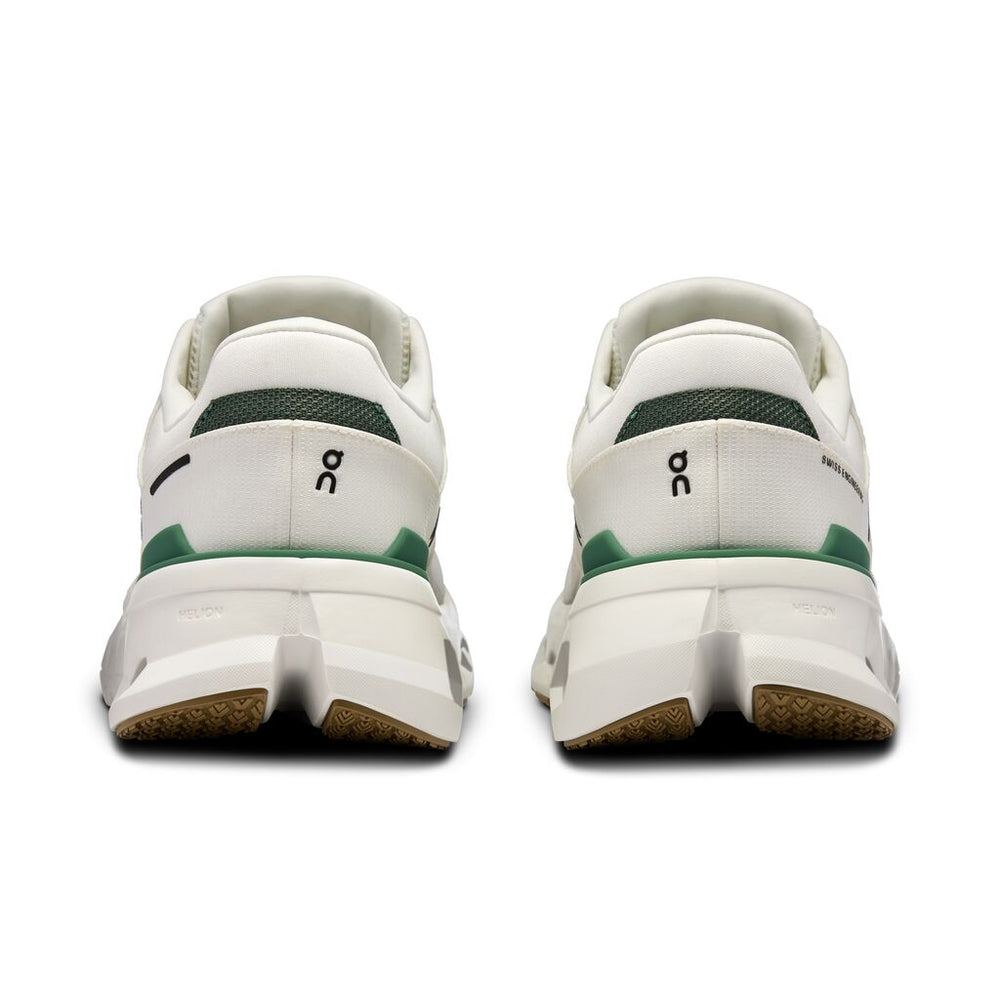 On Men's Cloudrunner 2 Running Shoes White / Green - achilles heel