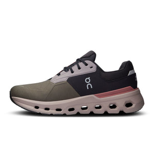 On Men's Cloudrunner 2 Waterproof Running Shoes Olive / Mahogany - achilles heel