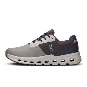 On Men's Cloudrunner 2 Waterproof Running Shoes Zinc / Midnight - achilles heel