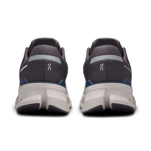 On Men's Cloudrunner 2 Waterproof Running Shoes Zinc / Midnight - achilles heel