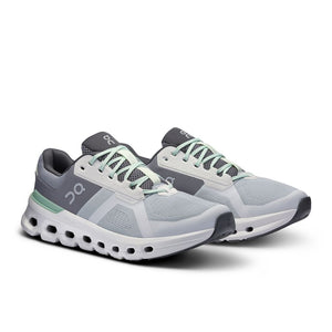 On Men's Cloudrunner 2 Wide Fit Running Shoes Glacier / Sage - achilles heel
