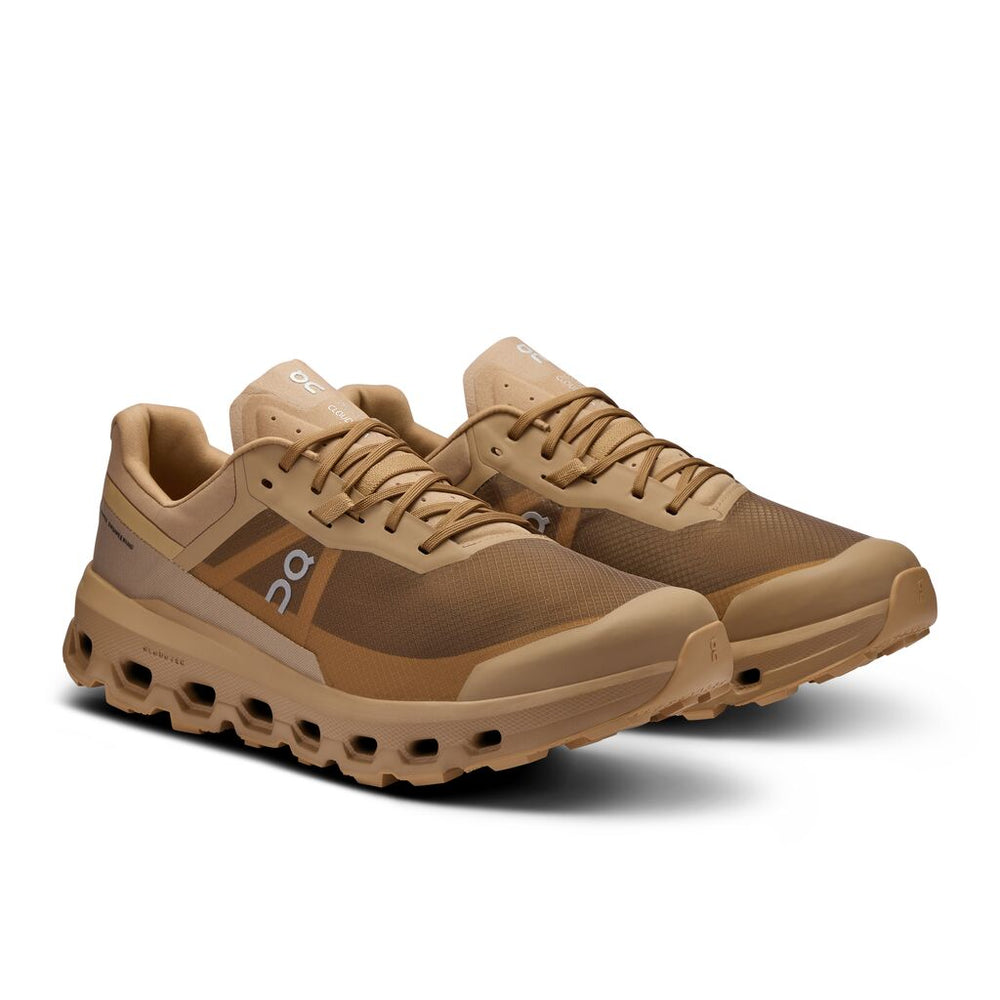 On Men's Cloudvista 2 Trail Running Shoes Chai / Dune - achilles heel