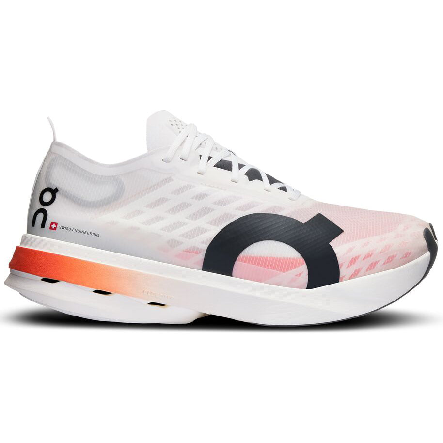 On Men's Cloudboom Strike White / Black - achilles heel