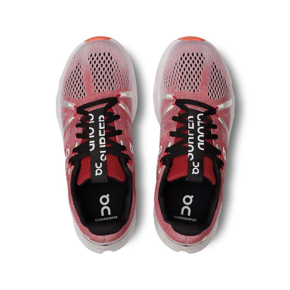 On Women's Cloudsurfer Running Shoes Auburn / Frost - achilles heel