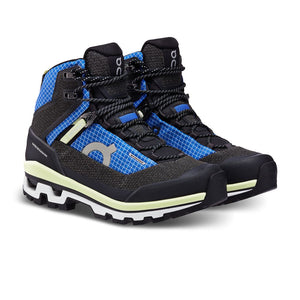 On Women's Cloudalpine Waterproof Walking Boots Cobalt / Limelight - achilles heel