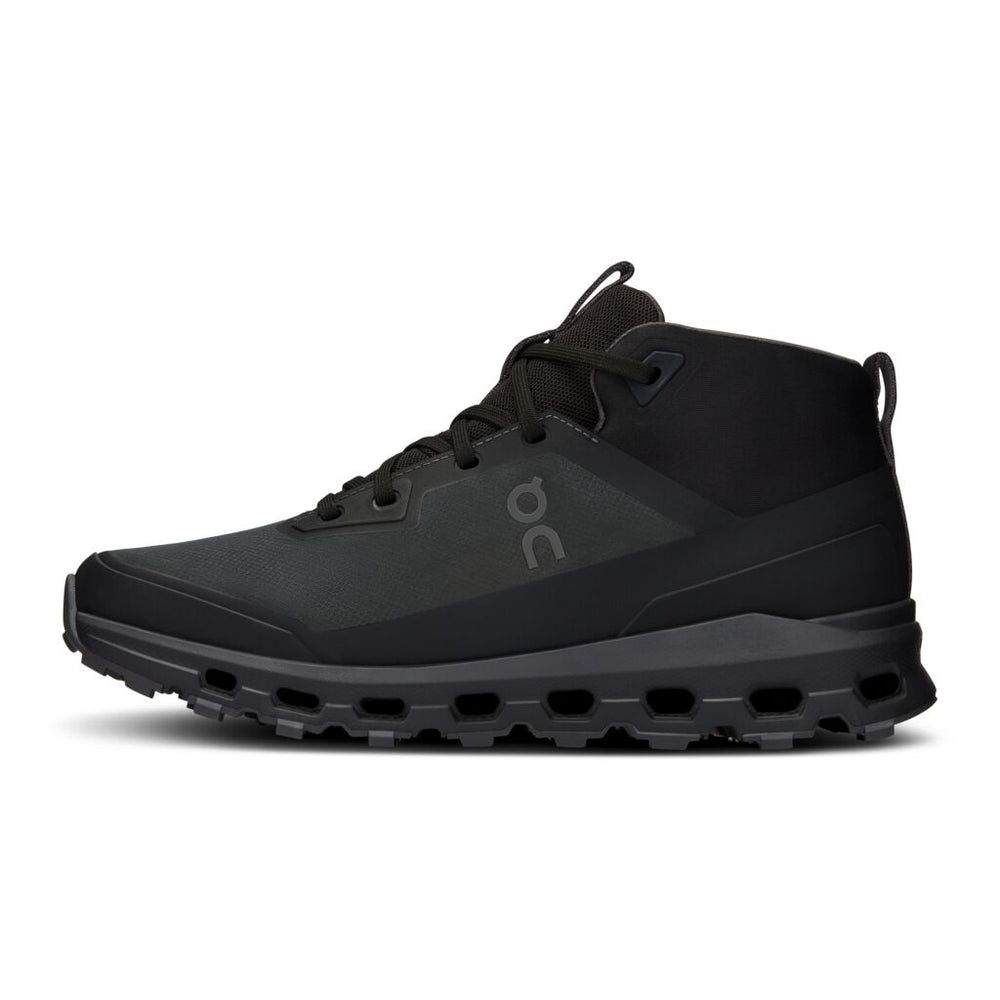 On Women's Cloudroam Waterproof Trail Walking Boots Black / Eclipse - achilles heel