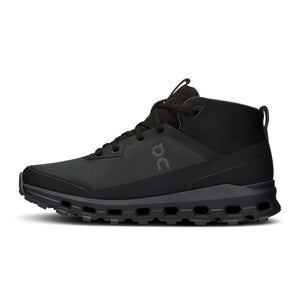 On Women's Cloudroam Waterproof Trail Walking Boots Black / Eclipse - achilles heel