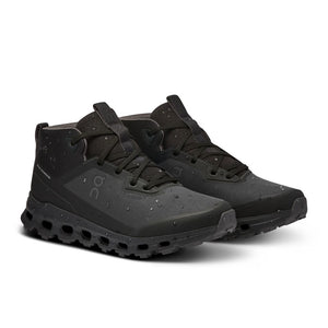 On Women's Cloudroam Waterproof Trail Walking Boots Black / Eclipse - achilles heel