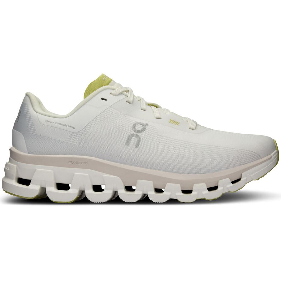 On Women's Cloudflow 4 Running Shoes White / Sand - achilles heel