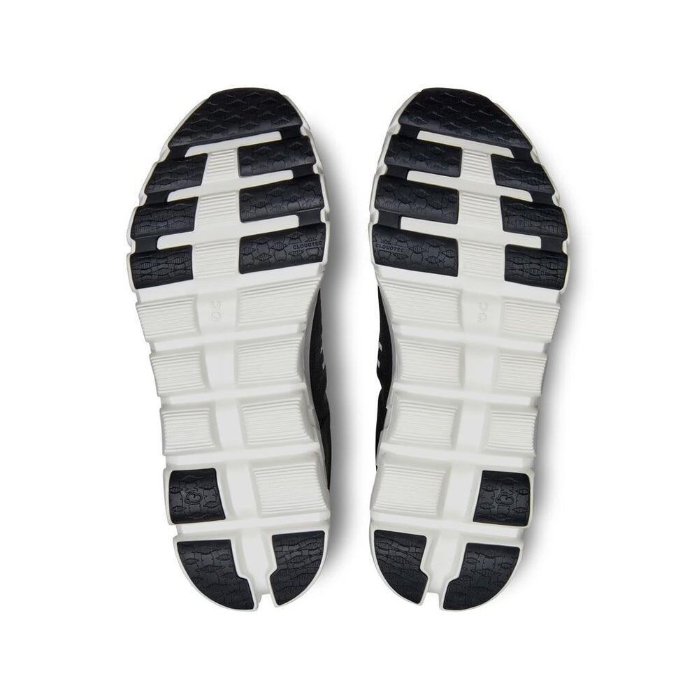 On Women's Cloudflow 4 Running Shoes Black / White - achilles heel