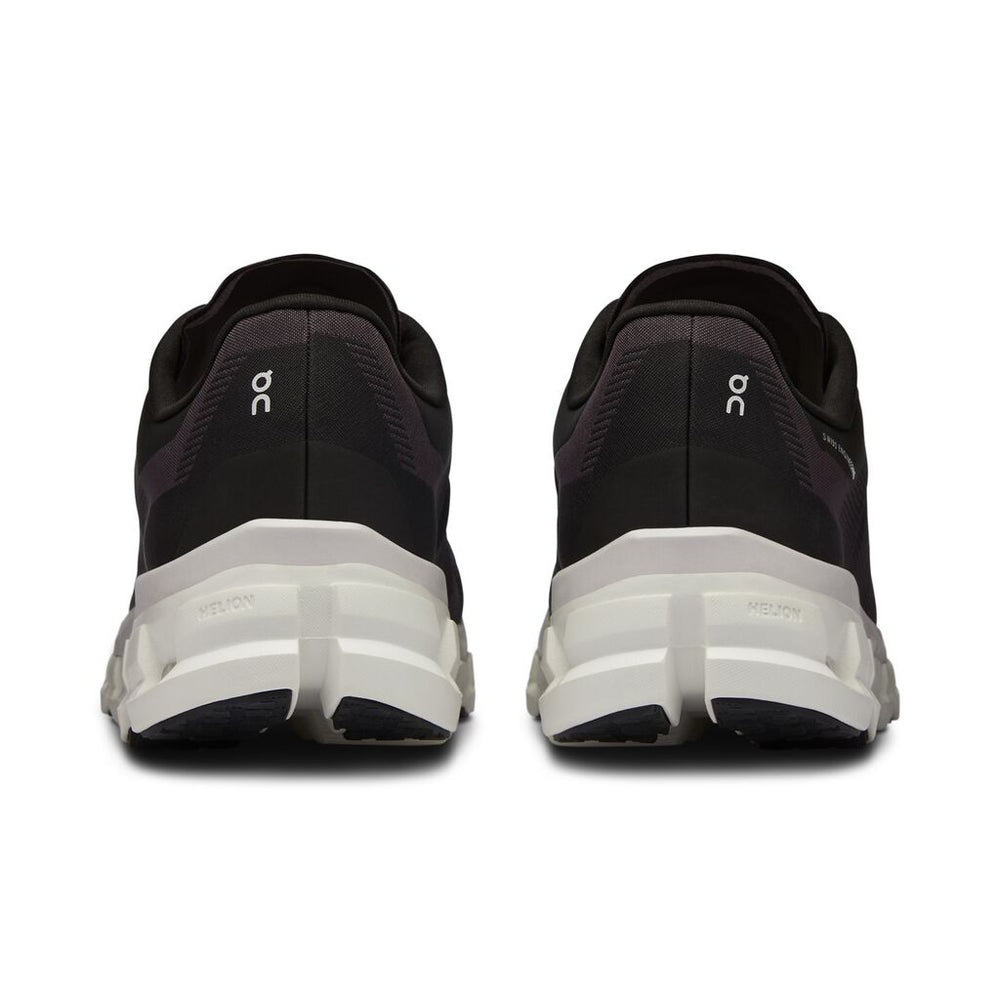 On Women's Cloudflow 4 Running Shoes Black / White - achilles heel