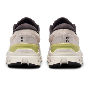 On Women's Cloudstratus 3 Running Shoes Pearl / Ivory - achilles heel