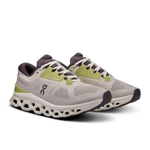 On Women's Cloudstratus 3 Running Shoes Pearl / Ivory - achilles heel