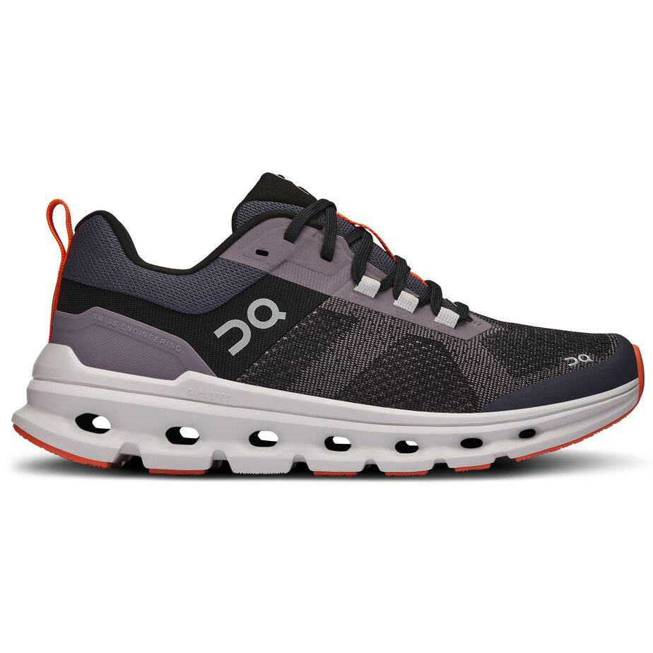 On Women's Cloudcore Running Shoes Iron / Lavender - achilles heel
