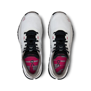 On Women's Cloudflow 4 DISTANCE Running Shoes White / Black - achilles heel