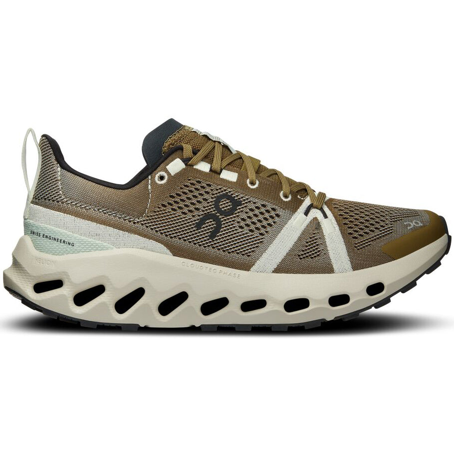 On Women's Cloudsurfer Trail Running Shoes Hunter / Ice - achilles heel