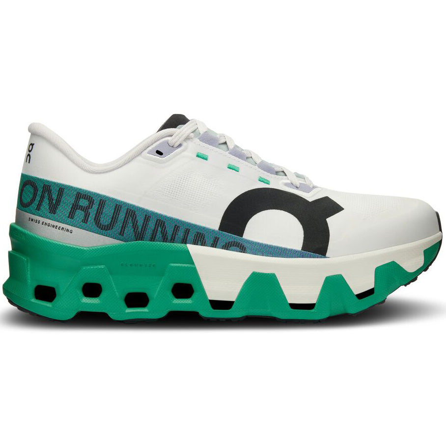 On Women's Cloudmonster Hyper Running Shoes Undyed / Mint - achilles heel