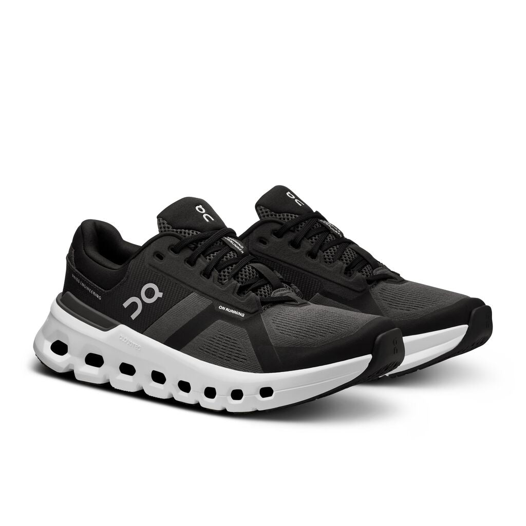 On Women's Cloudrunner 2 Running Shoes Eclipse / Black - Achilles Heel