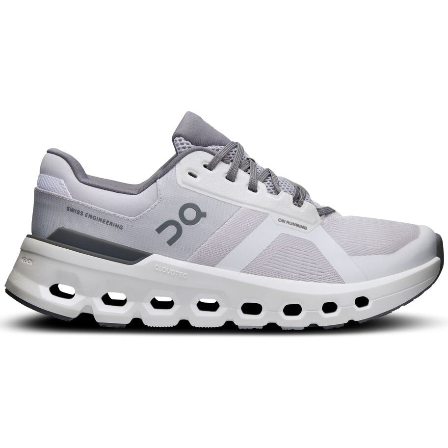 On Women's Cloudrunner 2 Running Shoes Frost / White - Achilles Heel