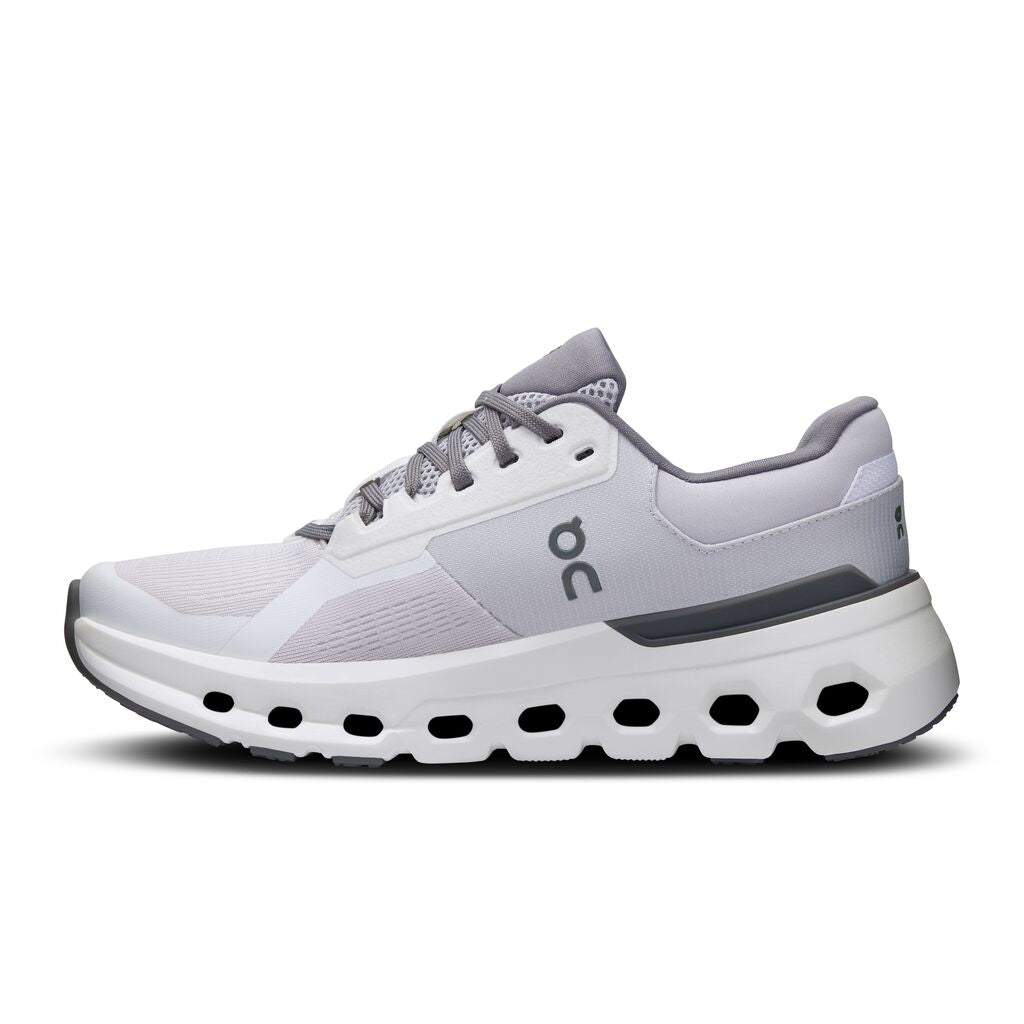 On Women's Cloudrunner 2 Running Shoes Frost / White - Achilles Heel