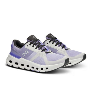 On Women's Cloudrunner 2 Running Shoes Nimbus / Blueberry - achilles heel