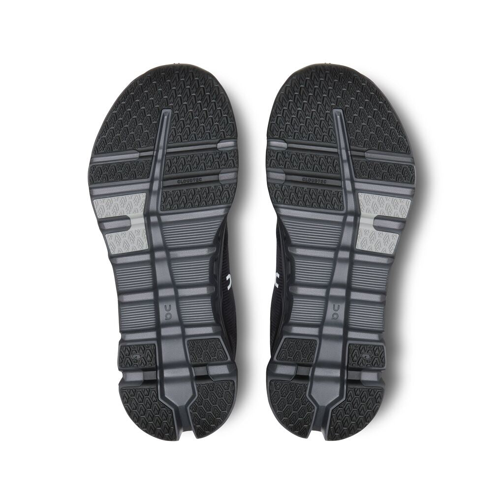 On Women's Cloudrunner 2 Waterproof Running Shoes Magnet / Black - Achilles Heel