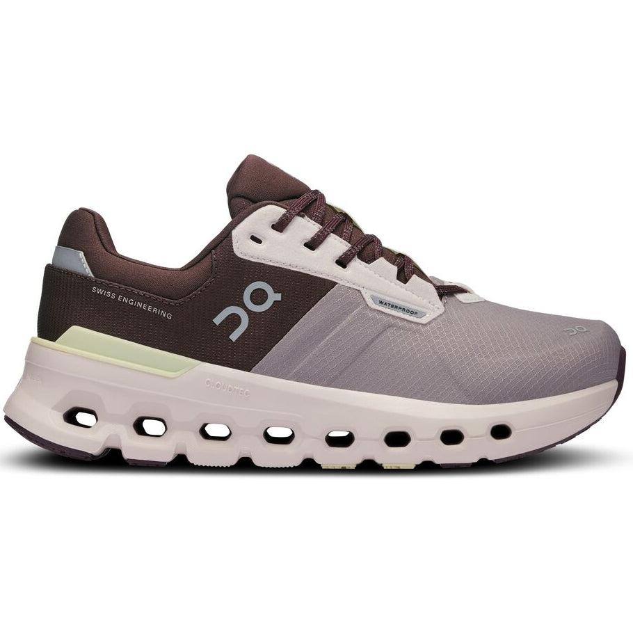 On Women's Cloudrunner 2 Waterproof Running Shoes Zinc / Seedling - Achilles Heel