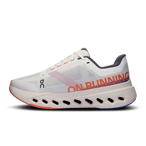 On Women's Cloudsurfer Next Running Shoes White / Flame - achilles heel