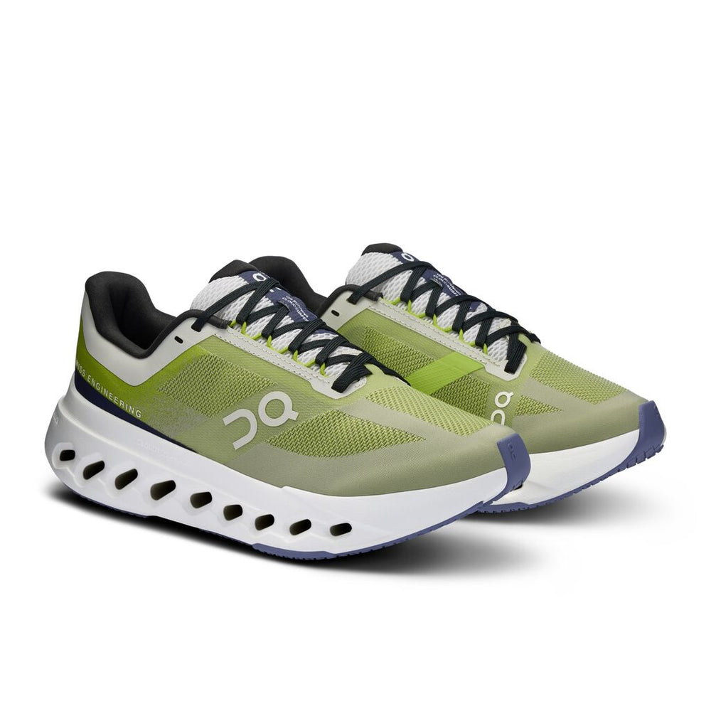 On Women's Cloudsurfer Next Running Shoes Kiwi / Ivory - achilles heel