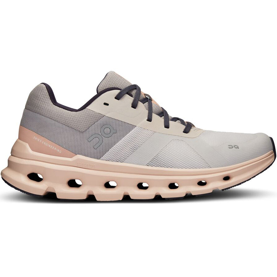On Women's Cloudrunner Running Shoes Frost / Fade - achilles heel