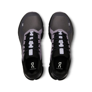 On Men's Cloudrunner Running Shoes Iron / Black - achilles heel