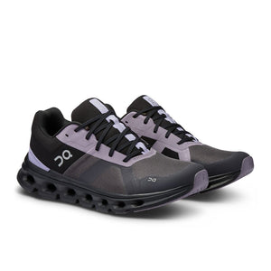 On Men's Cloudrunner Running Shoes Iron / Black - achilles heel
